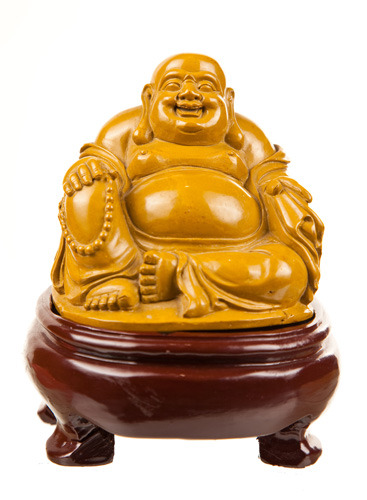 yellow jasper laughing Buddha